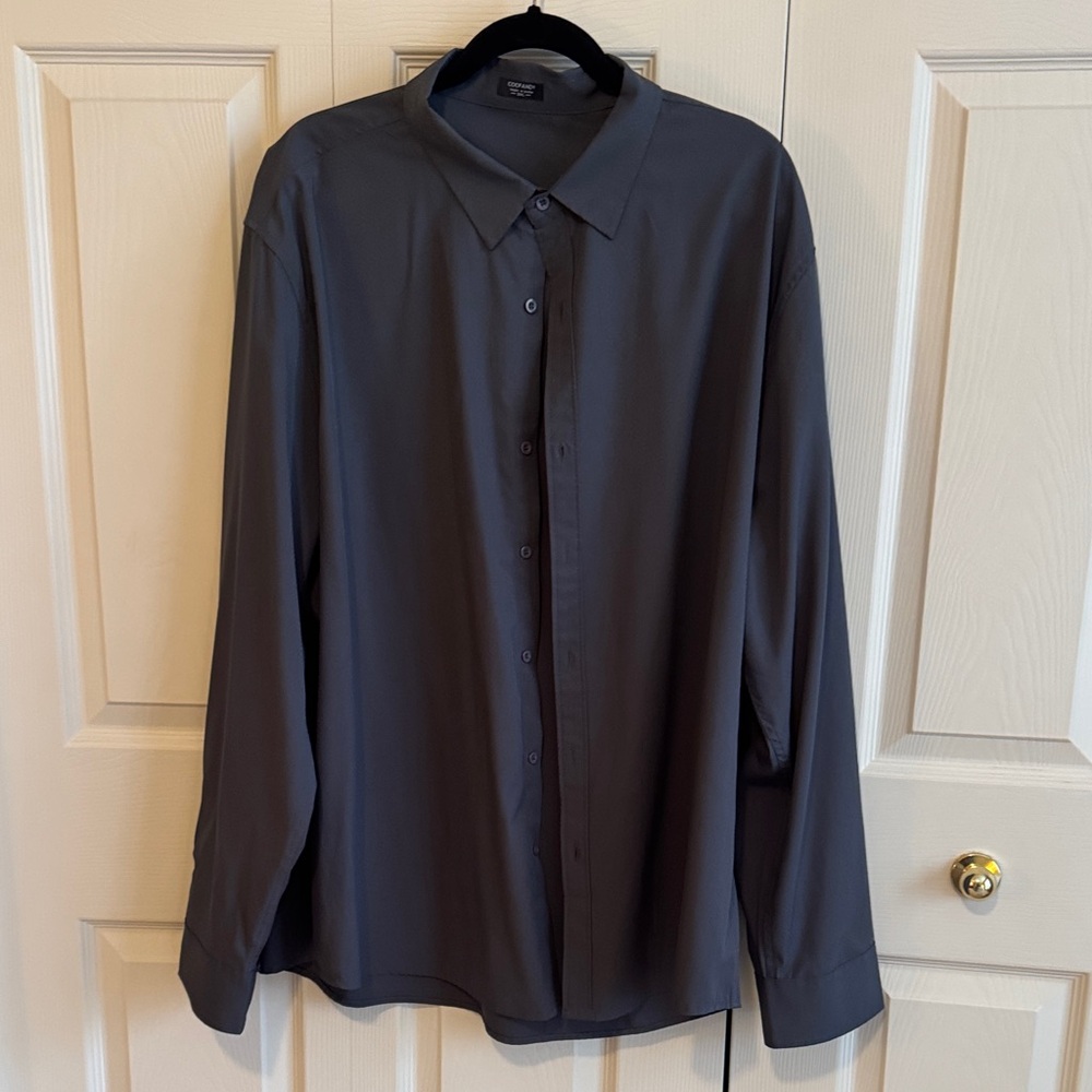 Classic Black Button-Down Shirt for Men